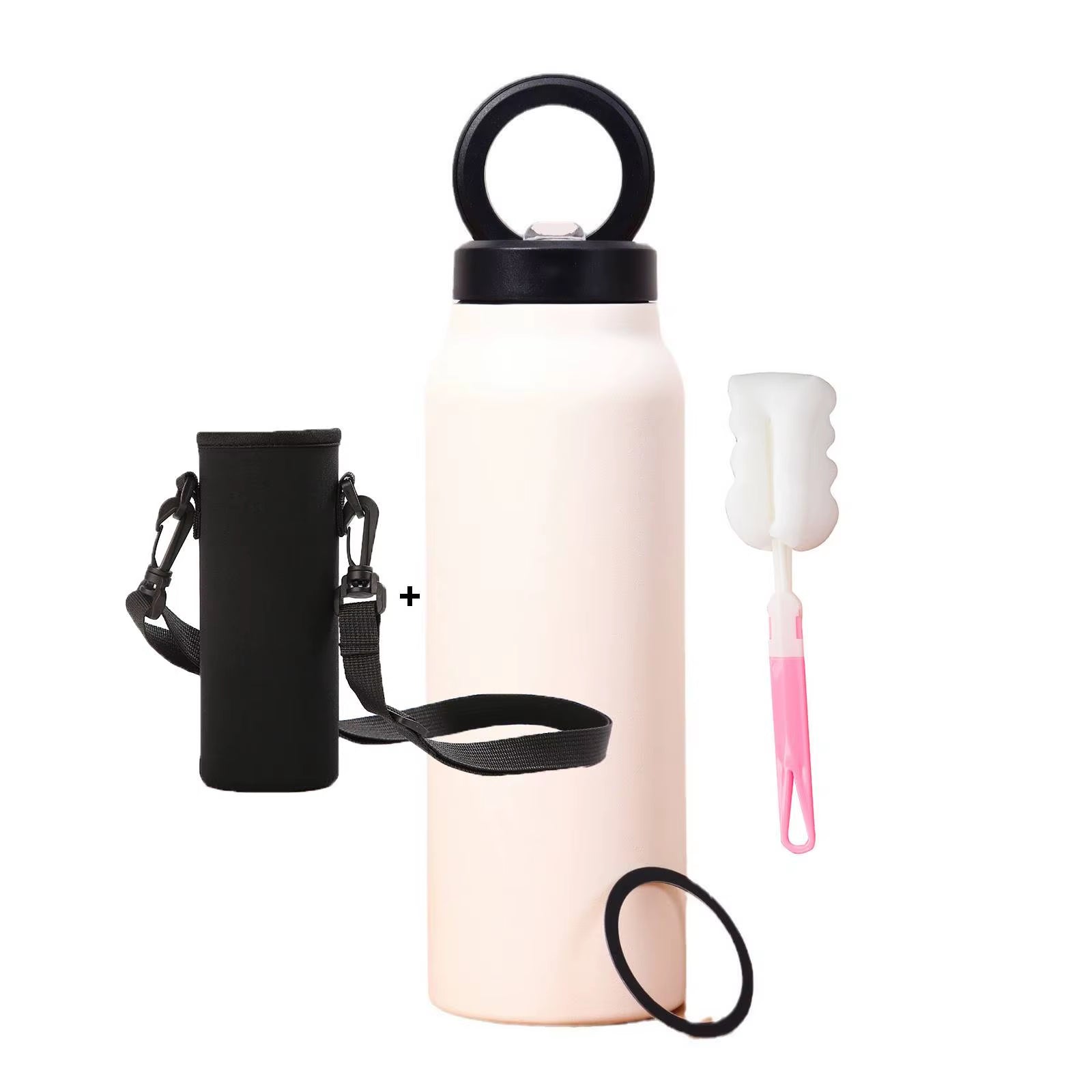 Insulated Sports Water Bottle with Magnetic Phone Holder and Built-In Stand Perfect Gym Workouts Outdoor Adventures and Travel