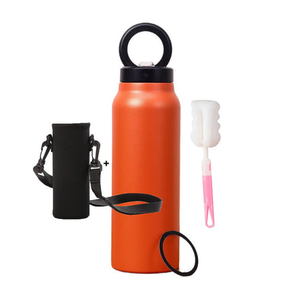 Insulated Sports Water Bottle with Magnetic Phone Holder and Built-In Stand Perfect Gym Workouts Outdoor Adventures and Travel